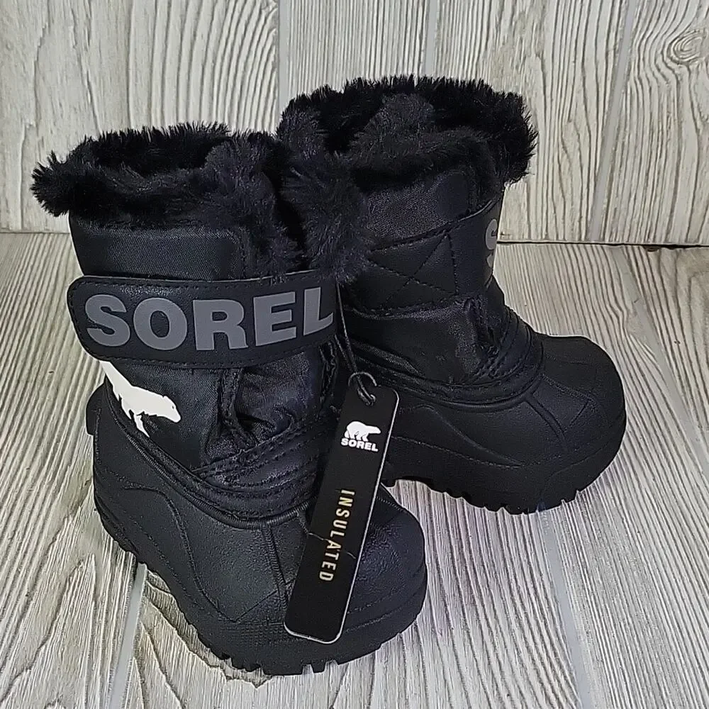 Sorel Snow Commander Winter Boots Kids Toddler Size 4 NEW